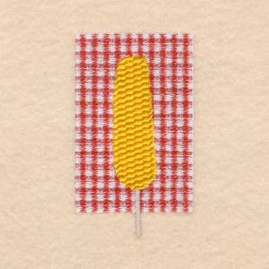 Picture of Corn on the Cob Machine Embroidery Design