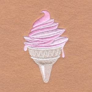 Picture of Bubble Gum Ice Cream Cone Machine Embroidery Design