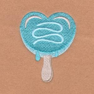 Picture of Heart Bar Machine Embroidery Design