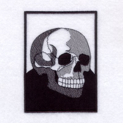 Halloween Skull Toile Machine Embroidery Design