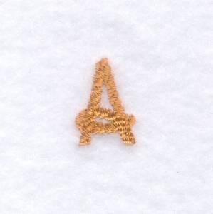 Picture of Rope Font "A" Uppercase Machine Embroidery Design