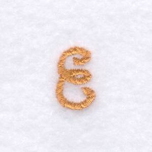 Picture of Rope Font "E" Uppercase Machine Embroidery Design