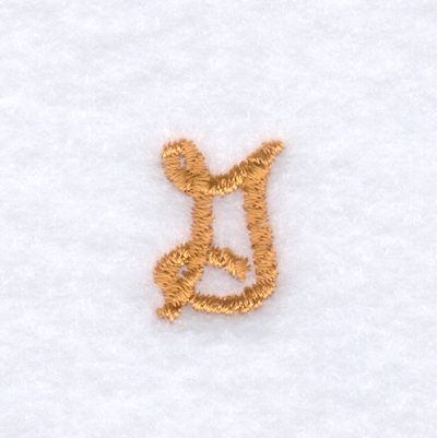 Rope Font "G" Uppercase Machine Embroidery Design