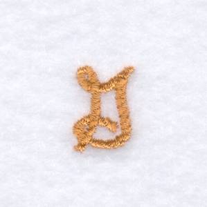 Picture of Rope Font "G" Uppercase Machine Embroidery Design