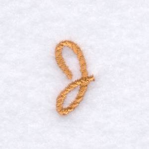 Picture of Rope Font "J" Uppercase Machine Embroidery Design