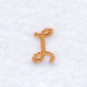 Picture of Rope Font "L" Uppercase Machine Embroidery Design