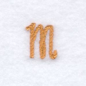 Picture of Rope Font "M" Uppercase Machine Embroidery Design