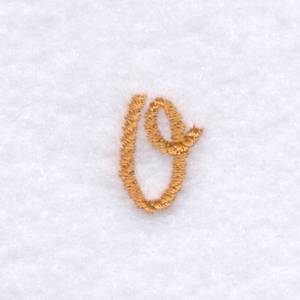 Picture of Rope Font "O" Uppercase Machine Embroidery Design
