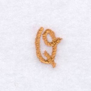 Picture of Rope Font "Q" Uppercase Machine Embroidery Design
