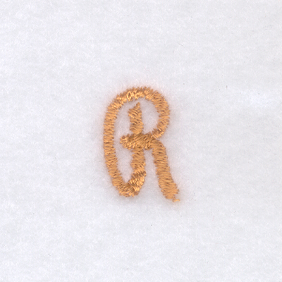 Rope Font "R" Uppercase Machine Embroidery Design