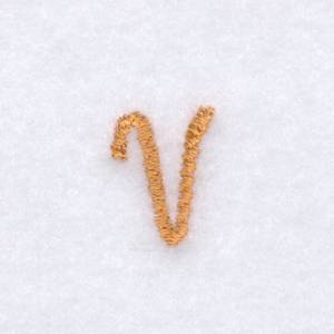 Picture of Rope Font "V" Uppercase Machine Embroidery Design