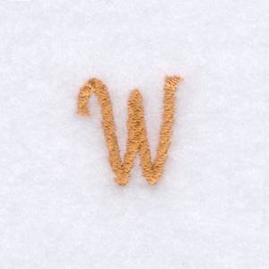 Picture of Rope Font "W" Uppercase Machine Embroidery Design