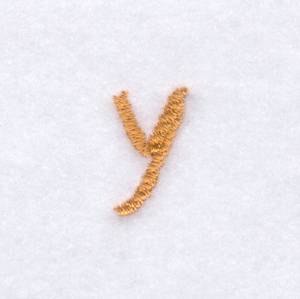 Picture of Rope Font "Y" Uppercase Machine Embroidery Design