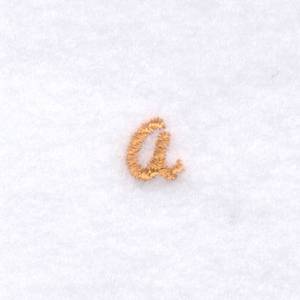 Picture of Rope Font "a" Lowercase Machine Embroidery Design