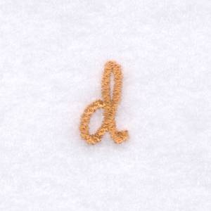 Picture of Rope Font "d" Lowercase Machine Embroidery Design