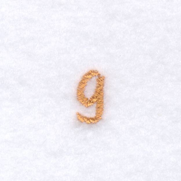 Picture of Rope Font "g" Lowercase Machine Embroidery Design