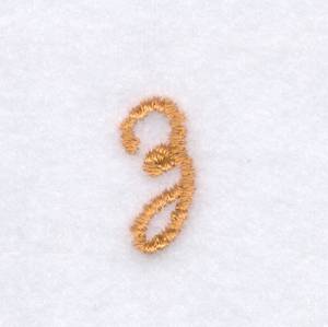 Picture of Rope Font "Z" Uppercase Machine Embroidery Design