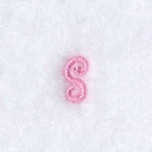 Picture of Angelica "s" Lowercase Machine Embroidery Design
