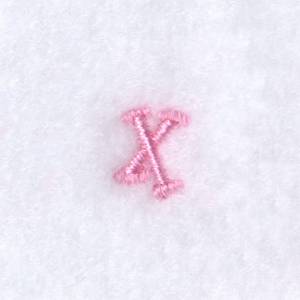 Picture of Angelica "x" Lowercase Machine Embroidery Design