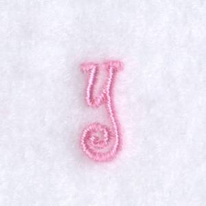 Picture of Angelica "y" Lowercase Machine Embroidery Design