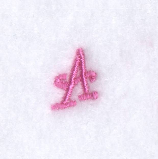 Picture of Angelica "A" Uppercase Machine Embroidery Design