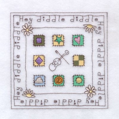 Diddle Square Machine Embroidery Design
