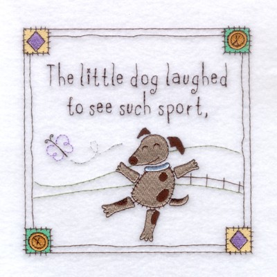Little Dog Laughed Machine Embroidery Design