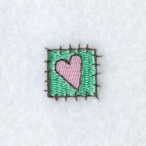 Picture of Heart Patch Machine Embroidery Design