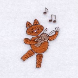 Picture of Cat and the Fiddle Machine Embroidery Design