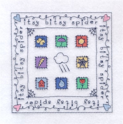 Spider Square Machine Embroidery Design