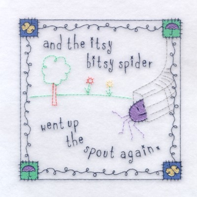 Up the Spout Again Machine Embroidery Design