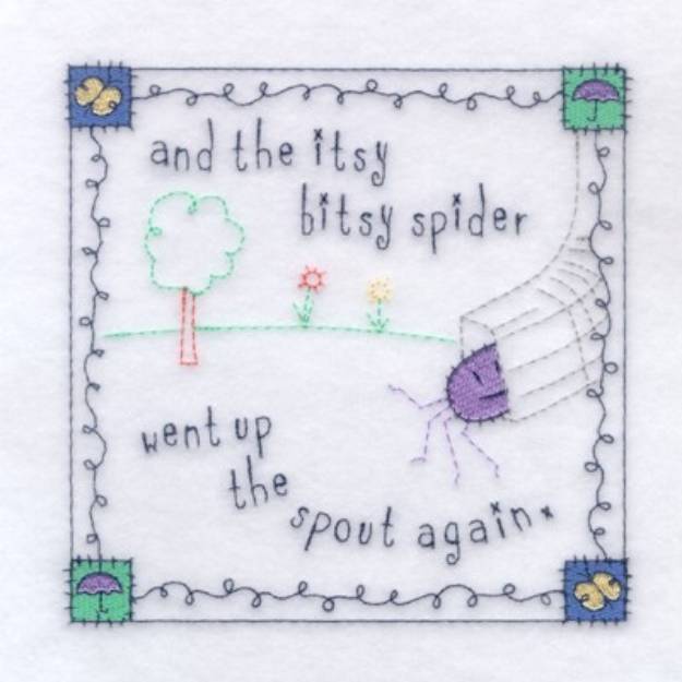 Picture of Up the Spout Again Machine Embroidery Design