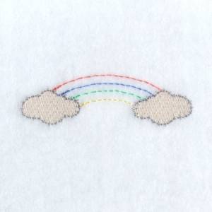 Picture of Clouds & Rainbow Machine Embroidery Design