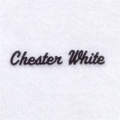 Chester White Pigs Machine Embroidery Design