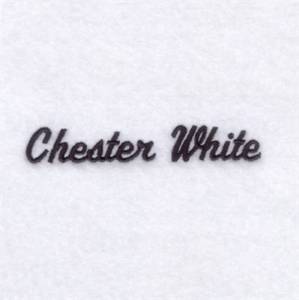 Picture of Chester White Pigs Machine Embroidery Design