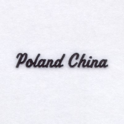Poland China Pigs Machine Embroidery Design
