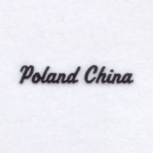 Picture of Poland China Pigs Machine Embroidery Design