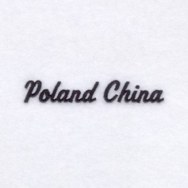 Picture of Poland China Pigs Machine Embroidery Design