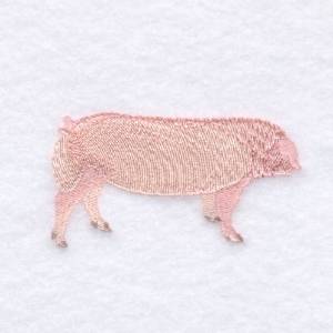 Picture of Landrace Pig Machine Embroidery Design