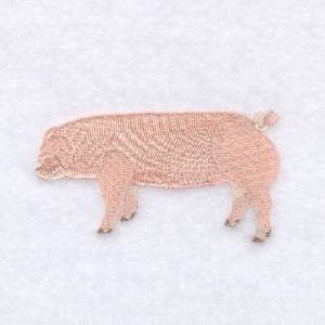 Picture of Chester White Pig Machine Embroidery Design