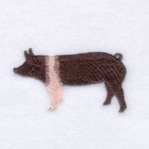 Picture of Hampshire Pig Machine Embroidery Design