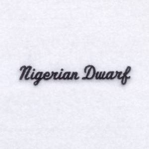 Picture of Nigerian Dwarf Goats Machine Embroidery Design