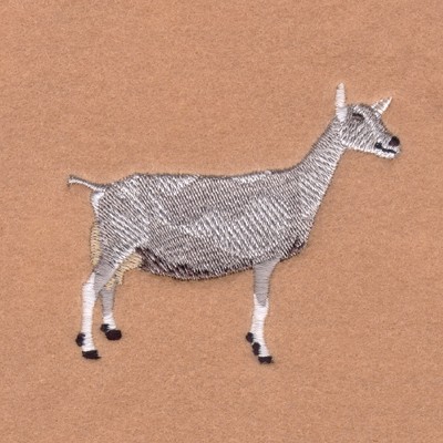 Toggenburg Goat Machine Embroidery Design