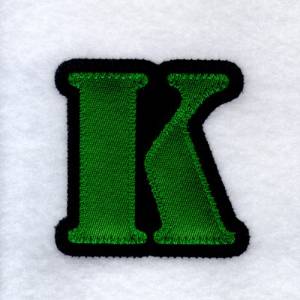 Picture of K - Stencil Applique Machine Embroidery Design