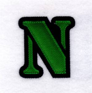 Picture of N - Stencil Applique Machine Embroidery Design