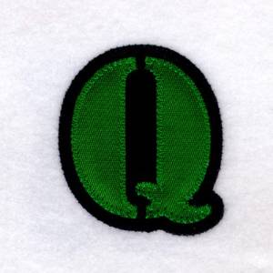 Picture of Q - Stencil Applique Machine Embroidery Design