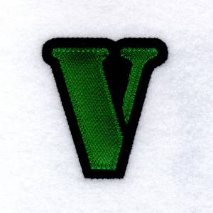 Picture of V - Stencil Applique Machine Embroidery Design