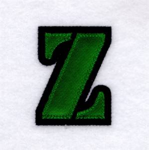 Picture of Z - Stencil Applique Machine Embroidery Design