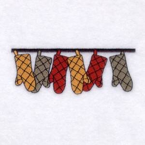 Picture of Oven Mitts Machine Embroidery Design