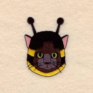 Picture of Bee Cat Machine Embroidery Design